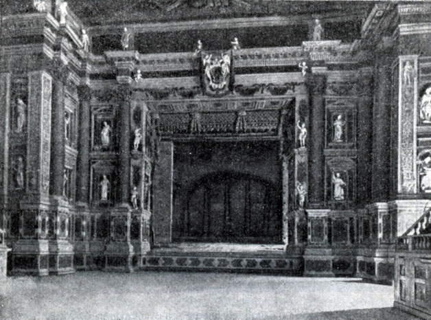 Просцениум театра Фарнезе в Парме. 1619 г.