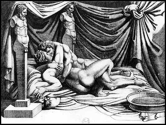 Маркантонио Раймонди. Сохранившийся оригинал позы № 1 (Британский музей)
